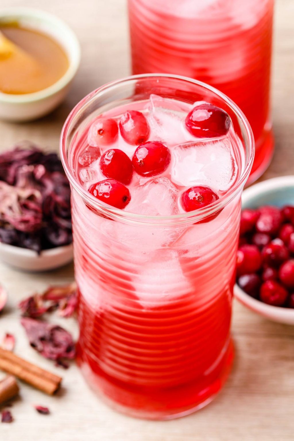 Iced Cranberry Hibiscus Tea for Lower Blood Pressure Nurtured Homes