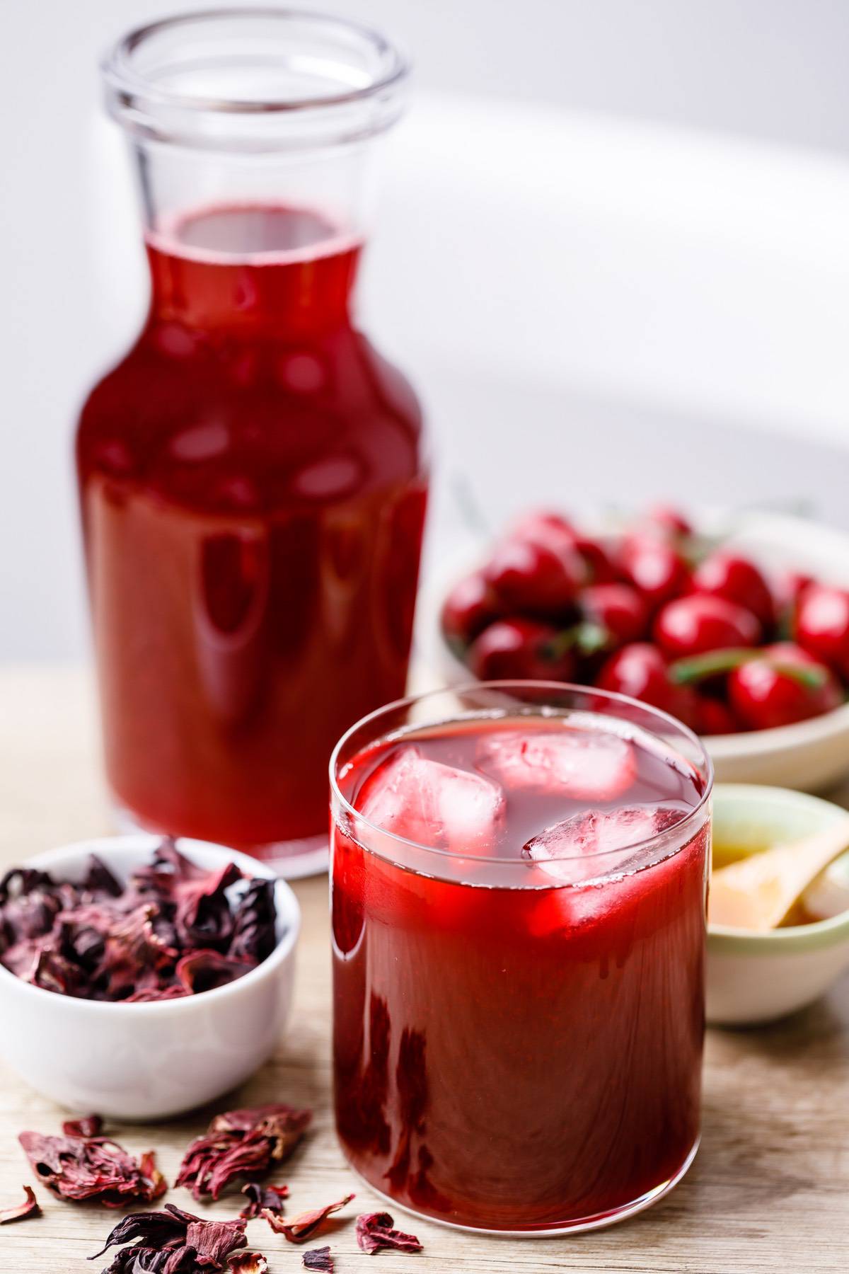 Cherry Hibiscus Juice Recipe (Try this!) - Nurtured Homes