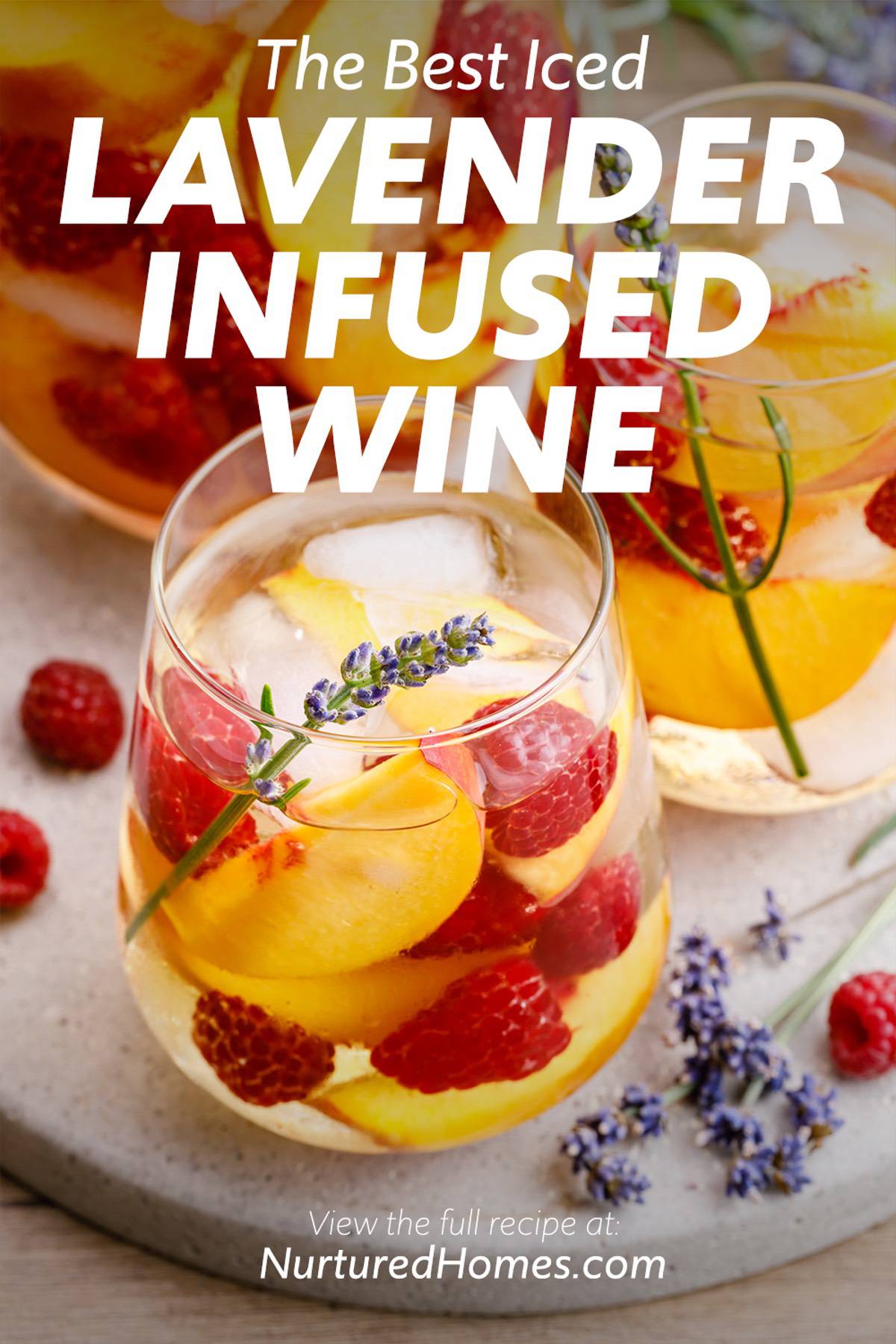 How to Make Iced Lavender-Infused Wine