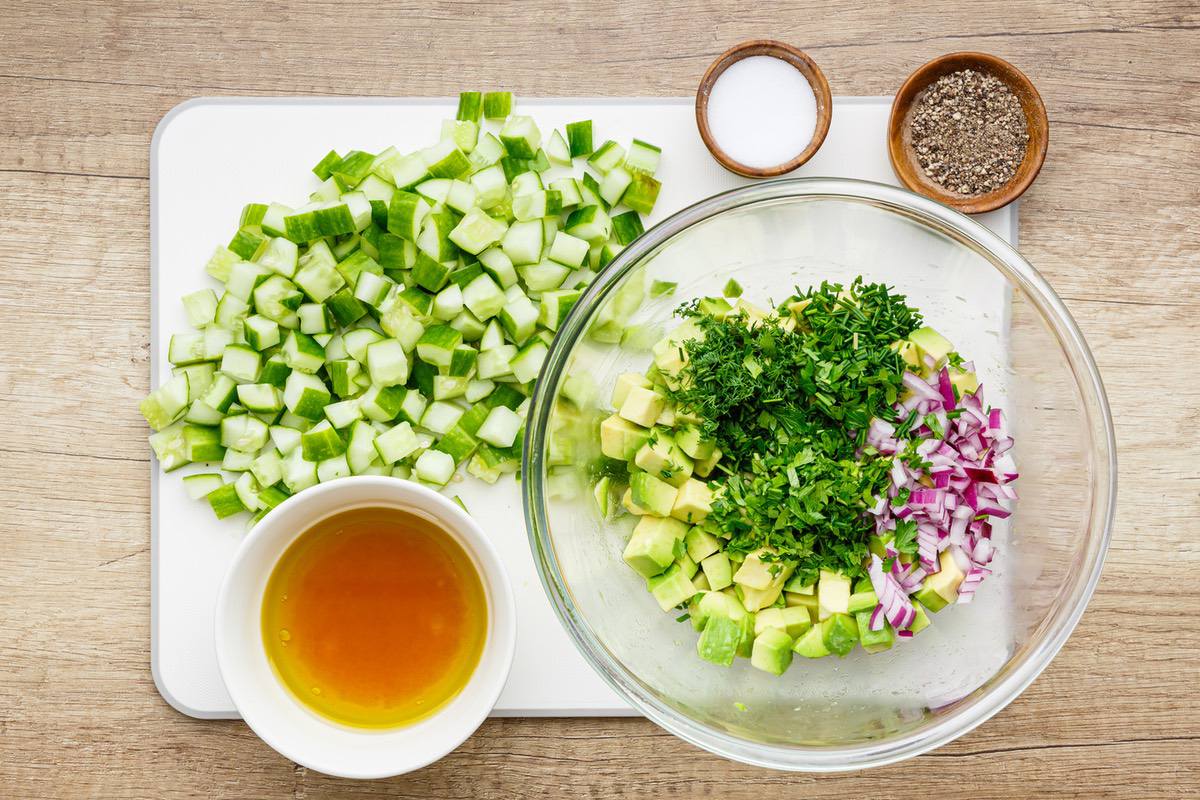 Cucumber Avocado Salad