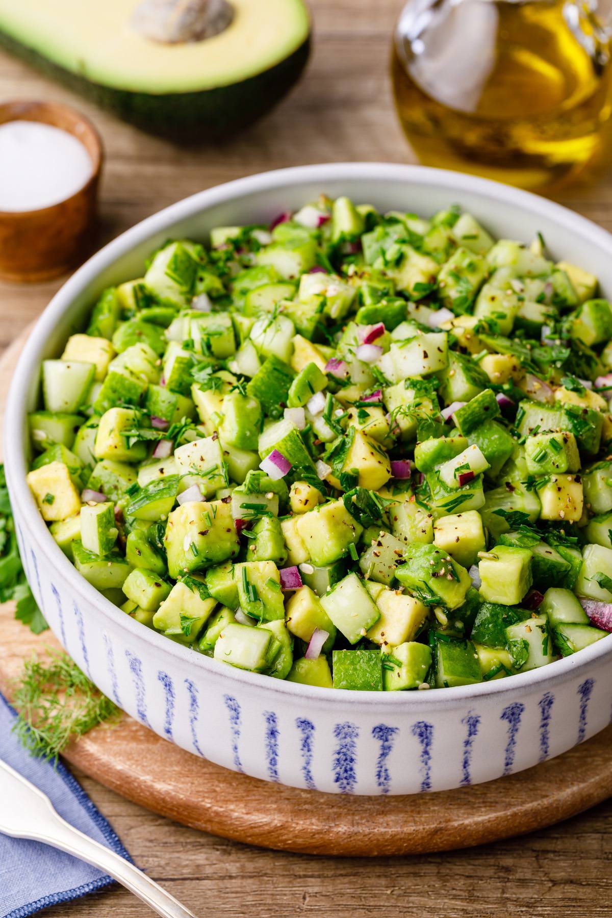 Cucumber Avocado Salad