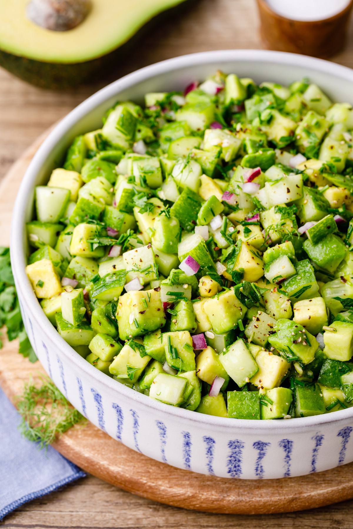 Cucumber Avocado Salad