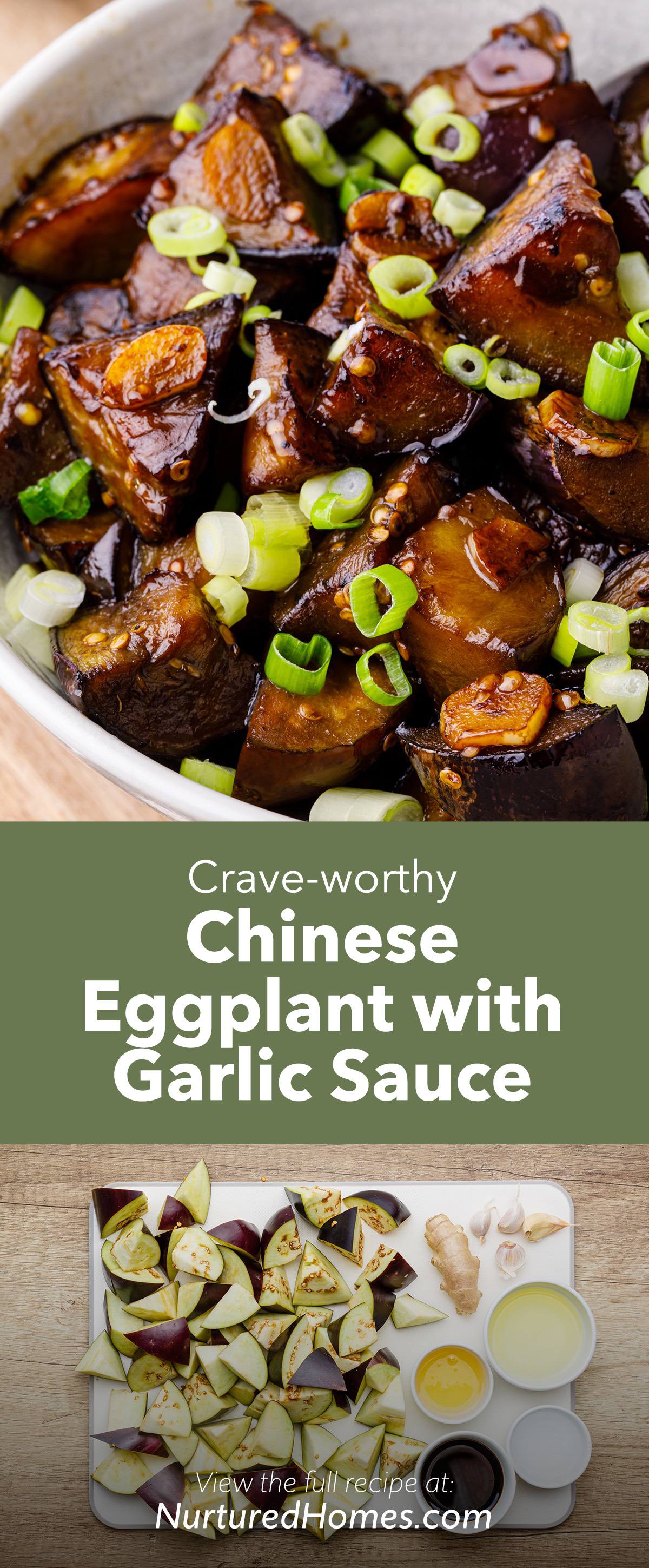 Crave-worthy Chinese Eggplant with Garlic Sauce