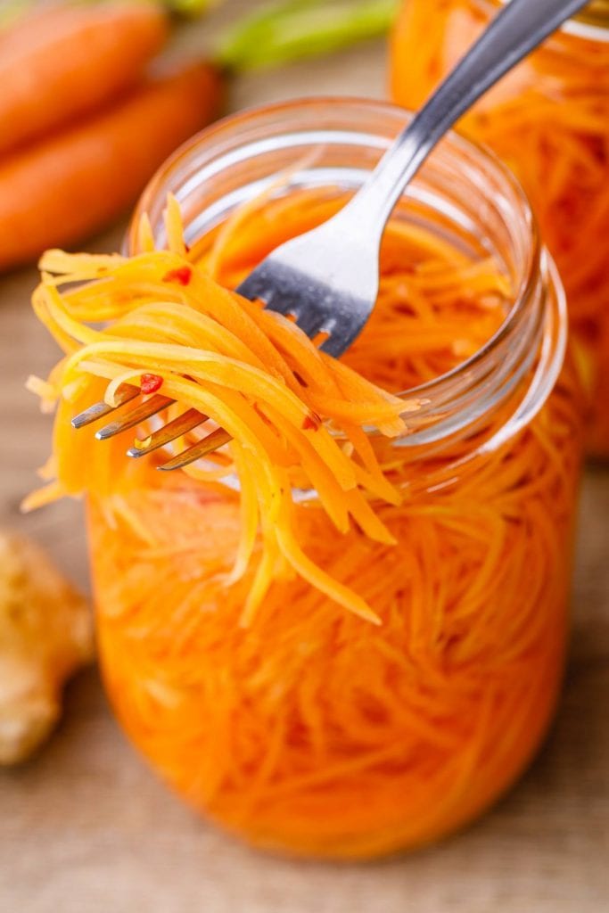 Easy Pickled Carrots Recipe for Asian Food, Salads & Tacos - Nurtured Homes