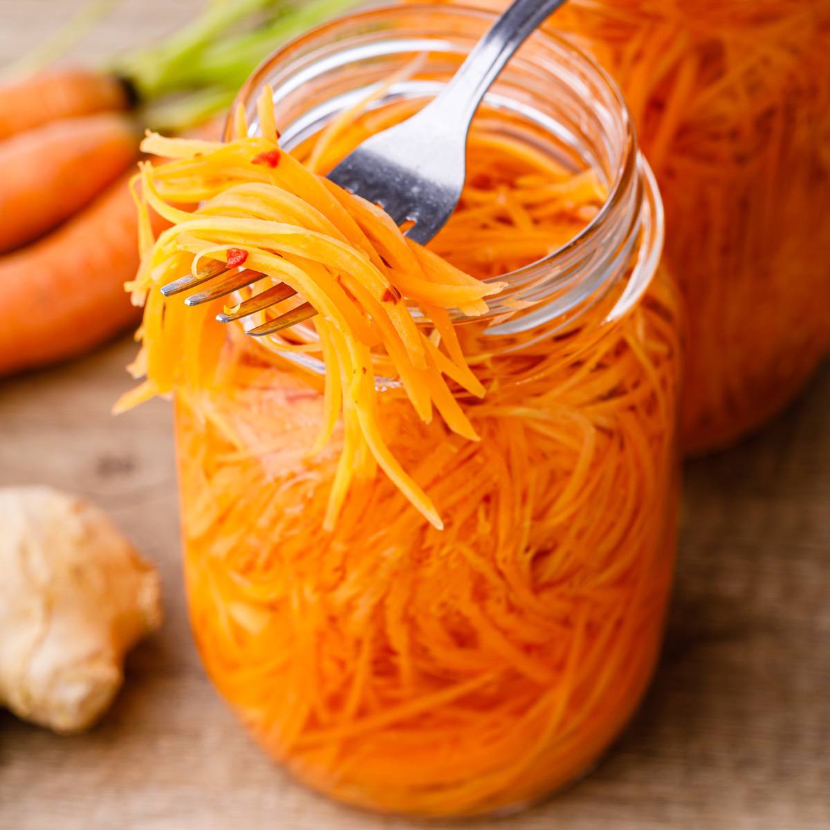 Easy Pickled Carrots Recipe for Asian Food, Salads & Tacos - Nurtured Homes