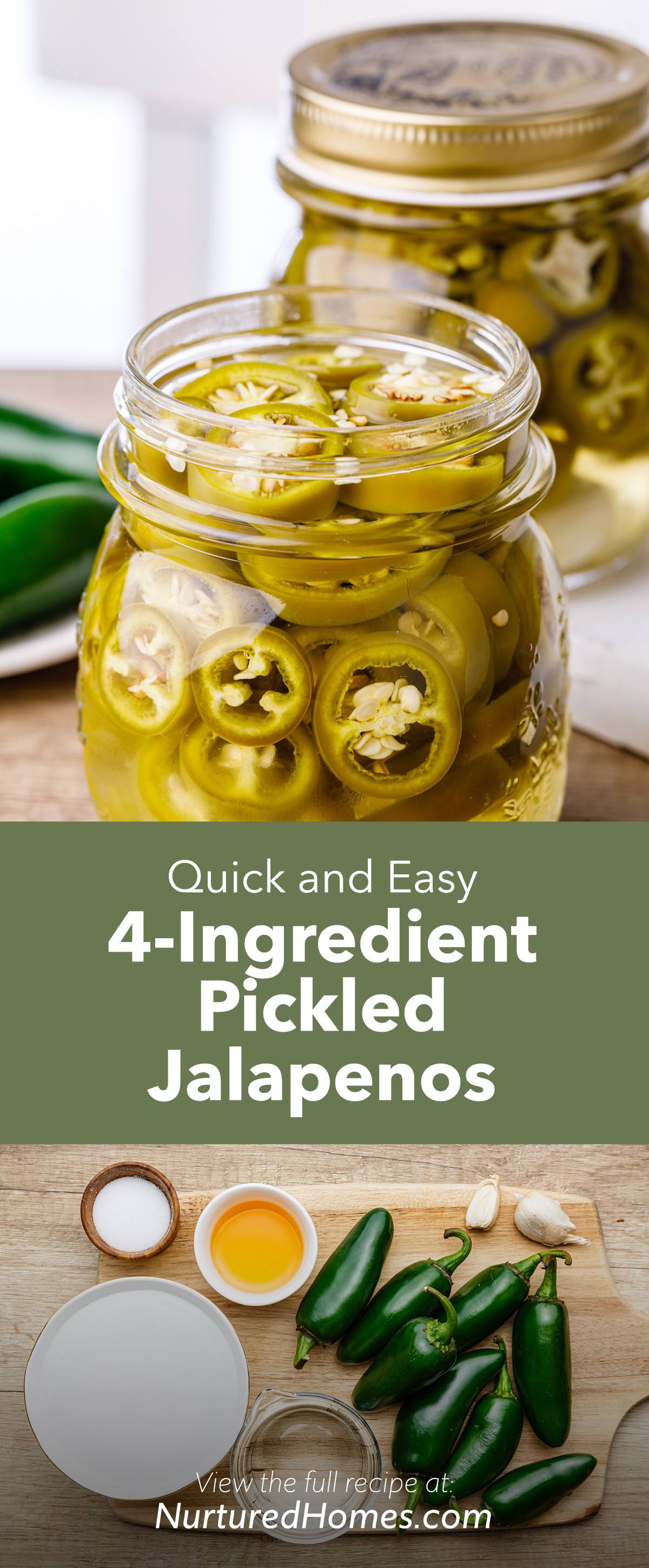 Quick 4-Ingredient Pickled Jalapenos