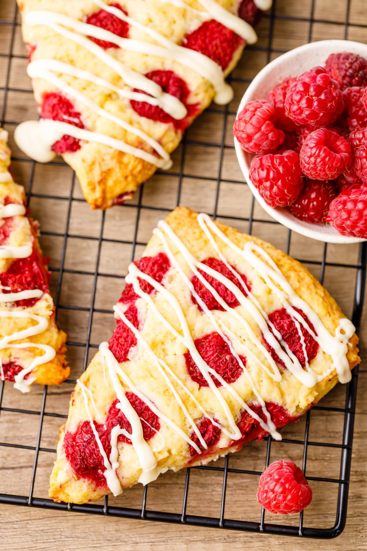Lemon Raspberry Scones