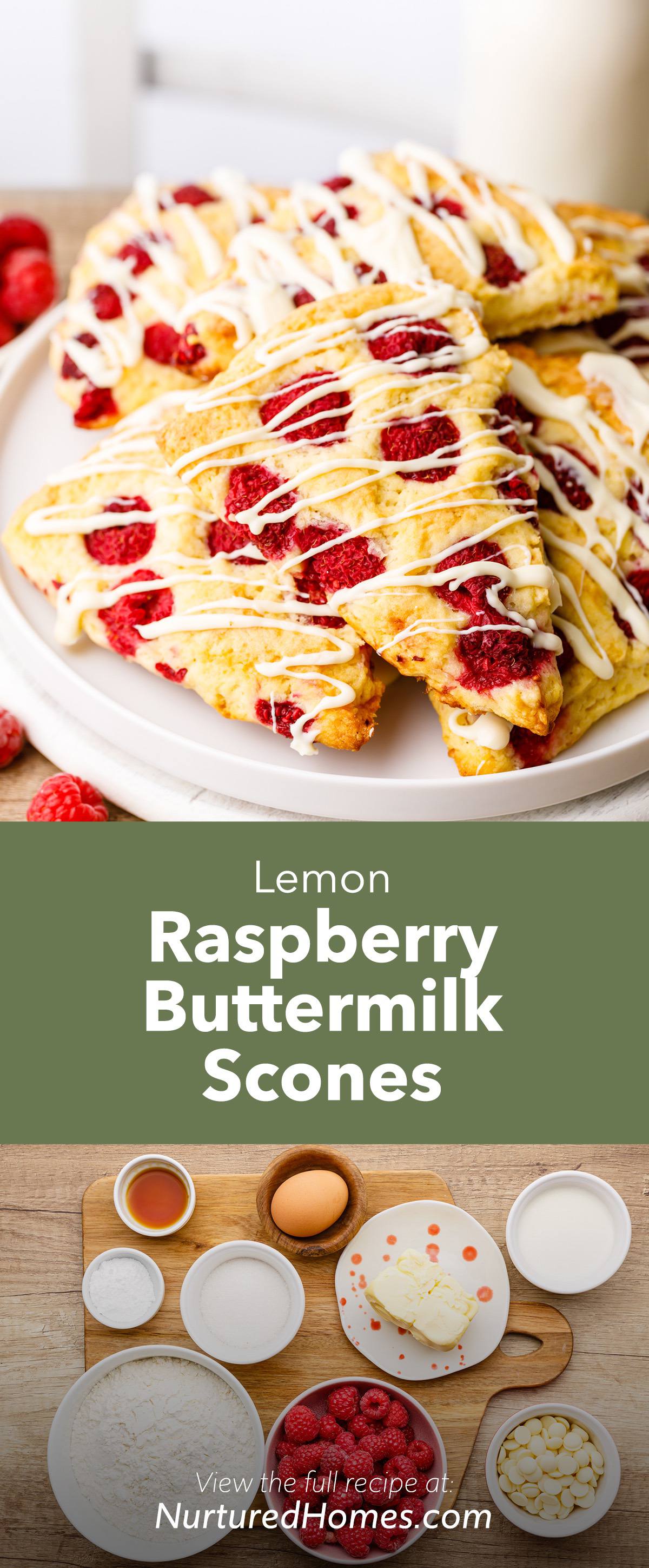 Lemon Raspberry Scones