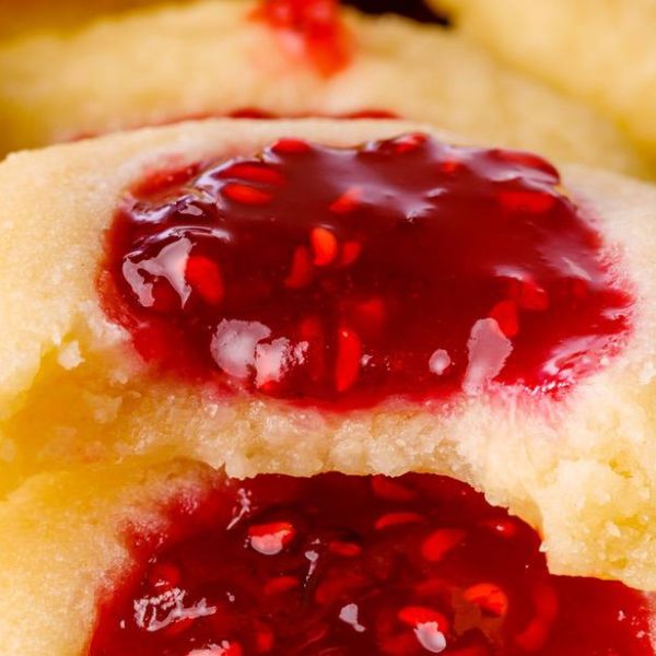 Raspberry Thumbprint Cookies