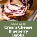 Cream Cheese Blueberry Babka