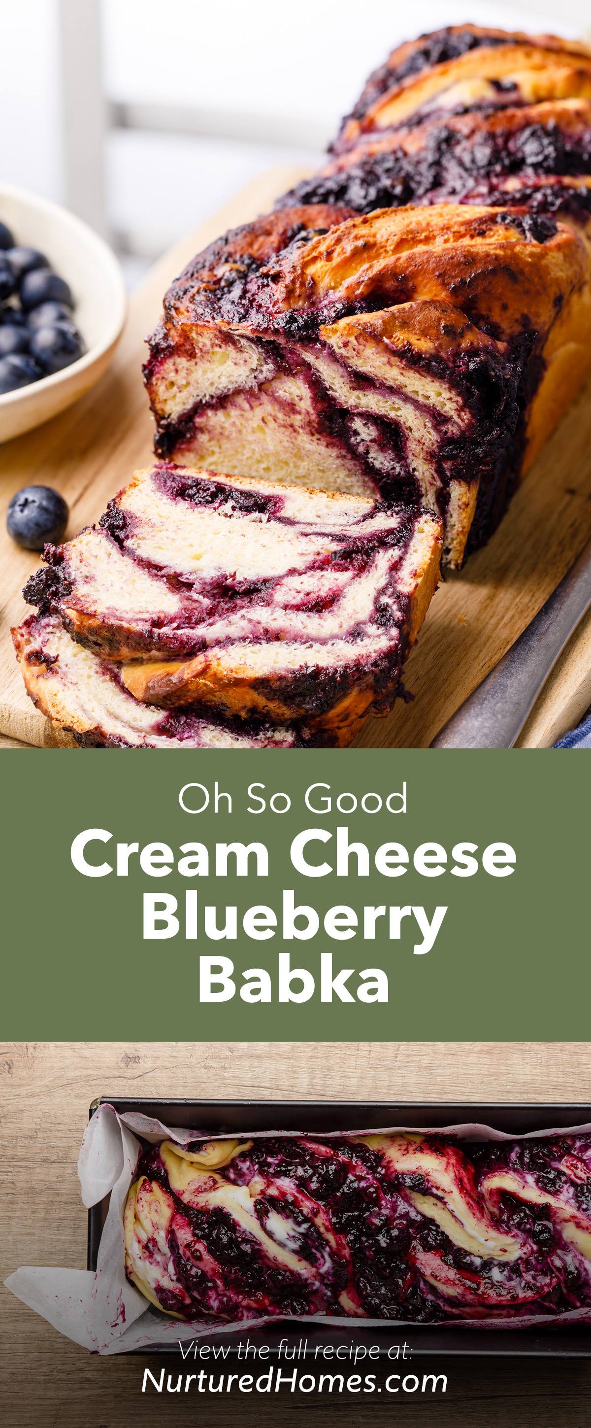 Cream Cheese Blueberry Babka