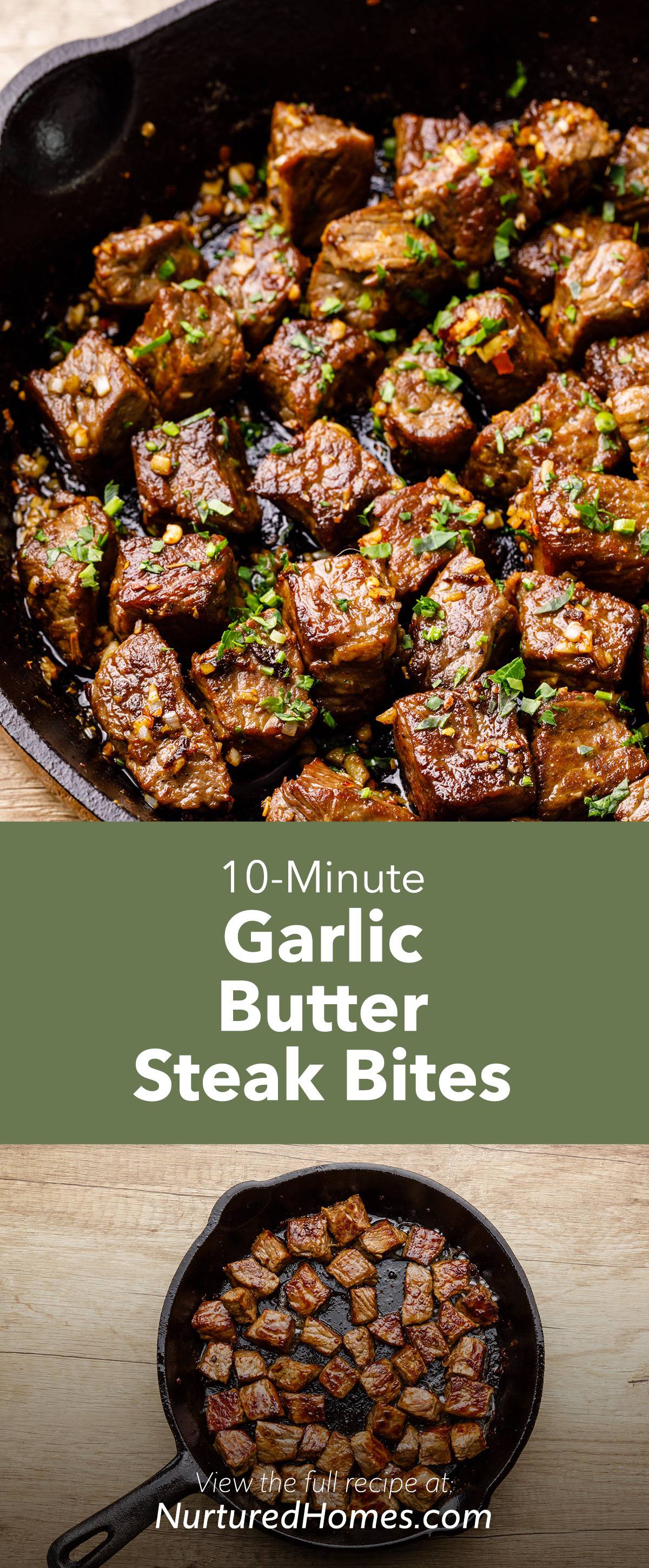 Garlic Steak Bites