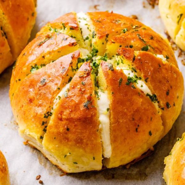 Korean Cream Cheese Garlic Bread