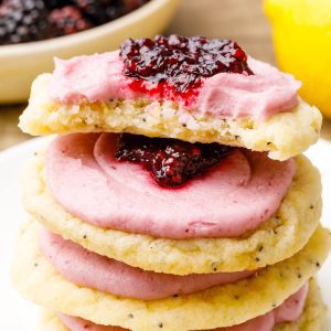 Frosted Blackberry Cookies