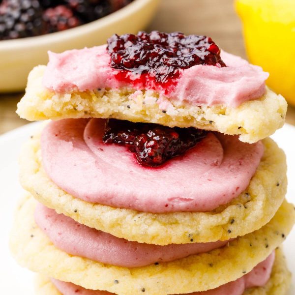 Frosted Blackberry Cookies