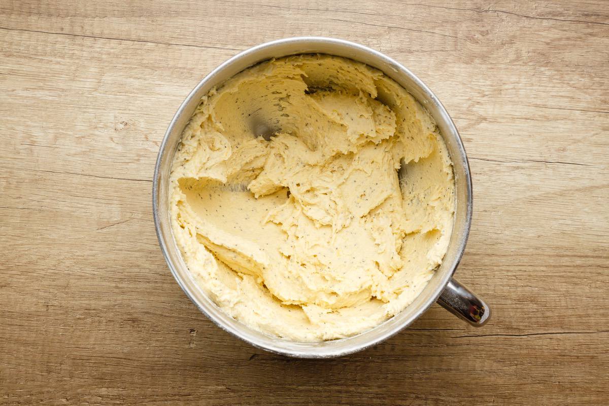 making the cookie dough