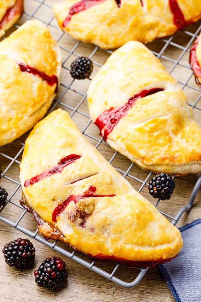 Blackberry Hand Pies on Cooling Rack