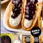 Blueberry Cheesecake Tacos