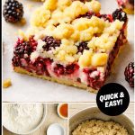 Blackberry Cobbler Bars
