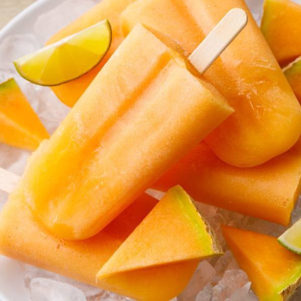 Cantaloupe Popsicles