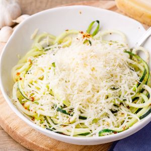 Garlic Parmesan Zucchini Noodles