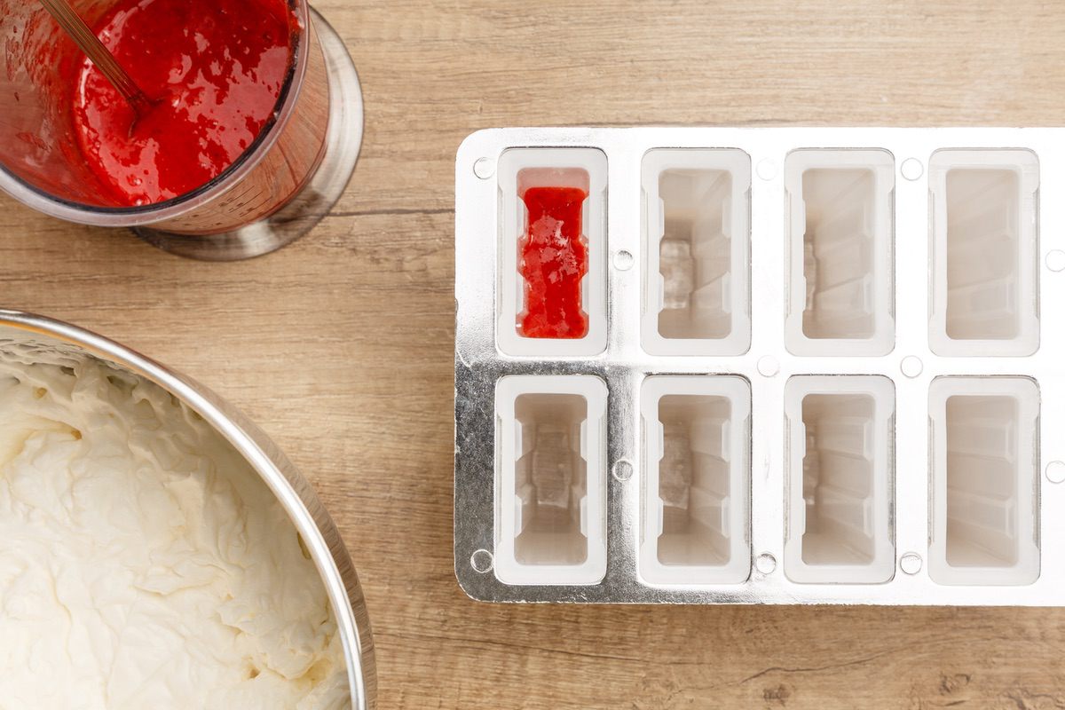 Strawberry Popsicles