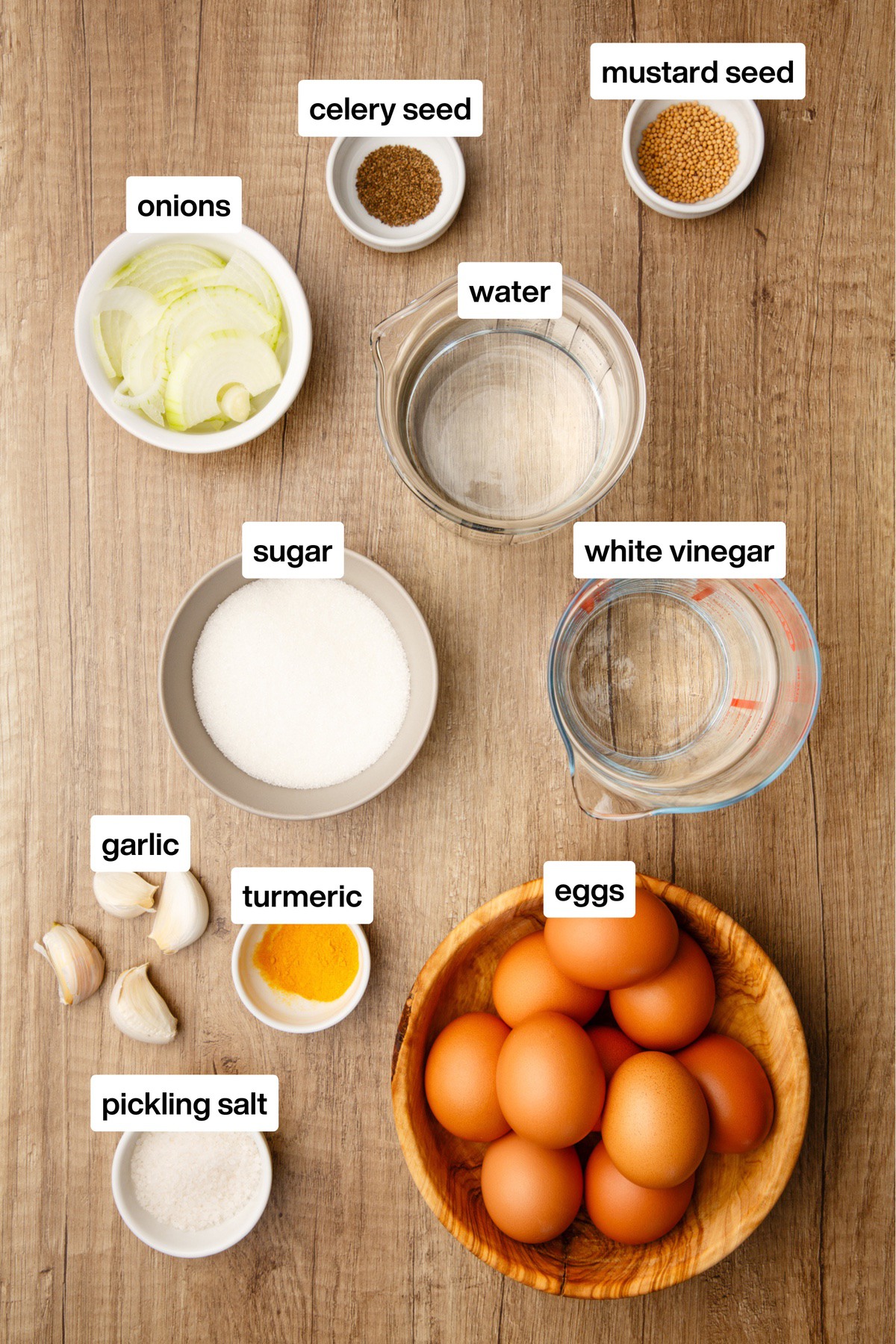 Bread And Butter Pickled Egg Ingredients