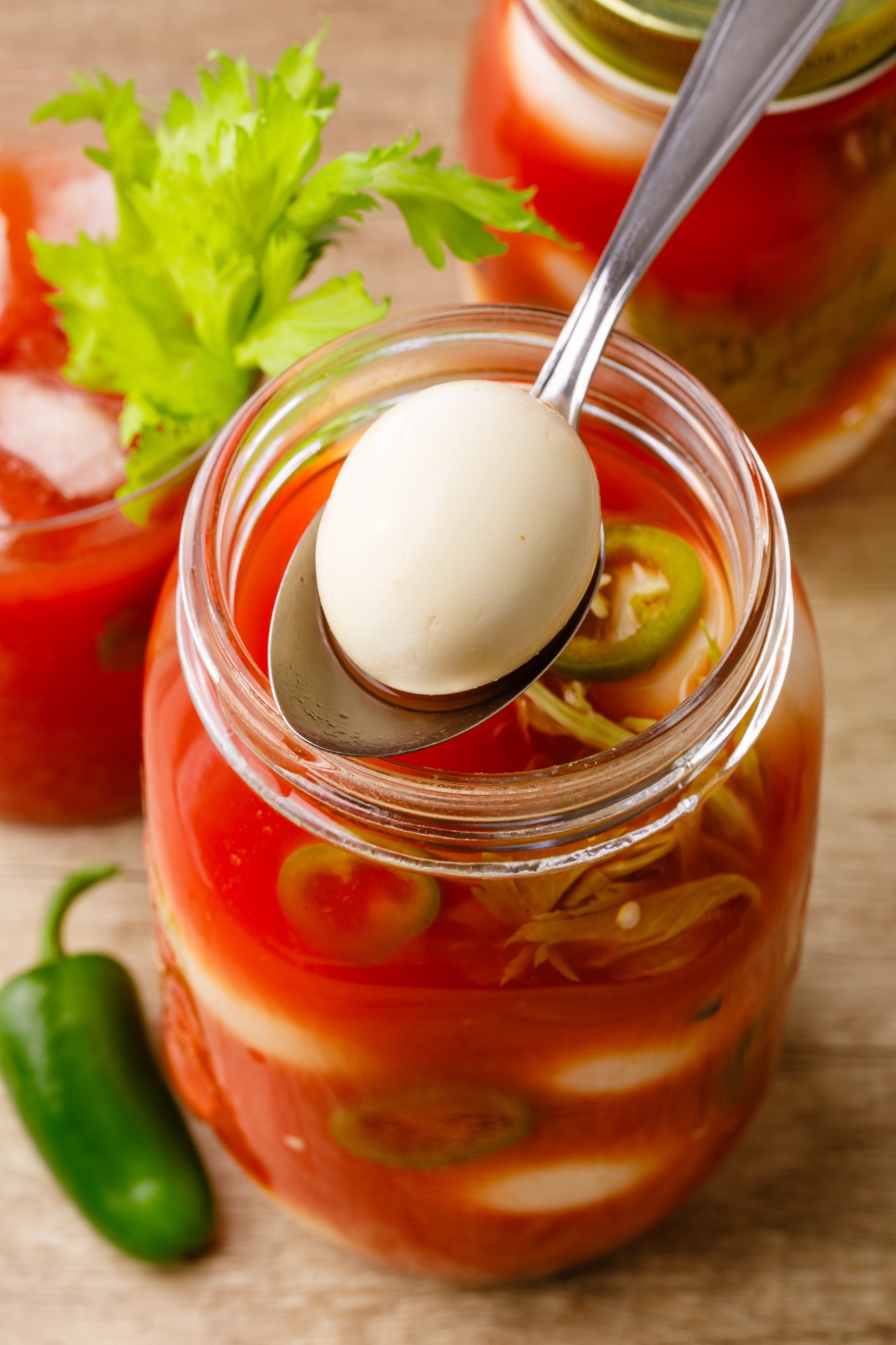 Bloody Mary Pickled Eggs