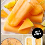Cantaloupe Popsicles