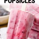 Frozen Greek Yogurt Popsicles