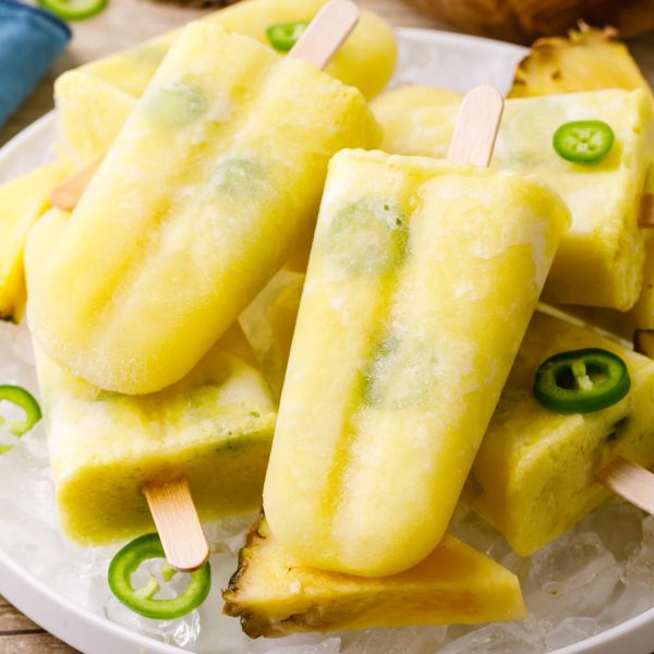 Pineapple Jalapeno Popsicles