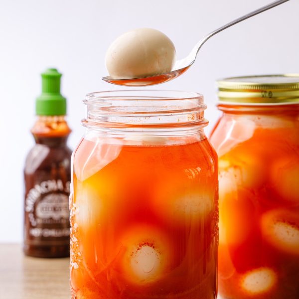 Sriracha Pickled Eggs