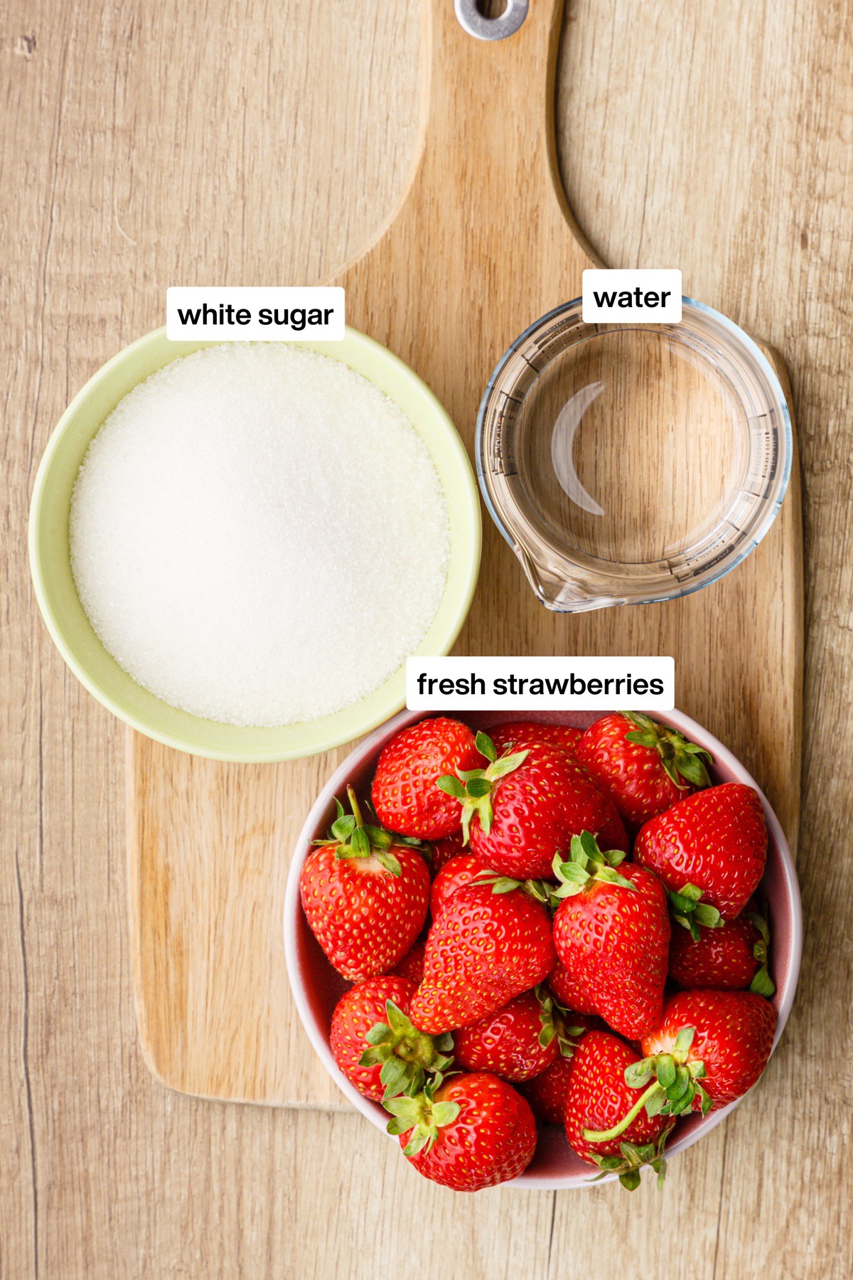 Strawberry Syrup Ingredients