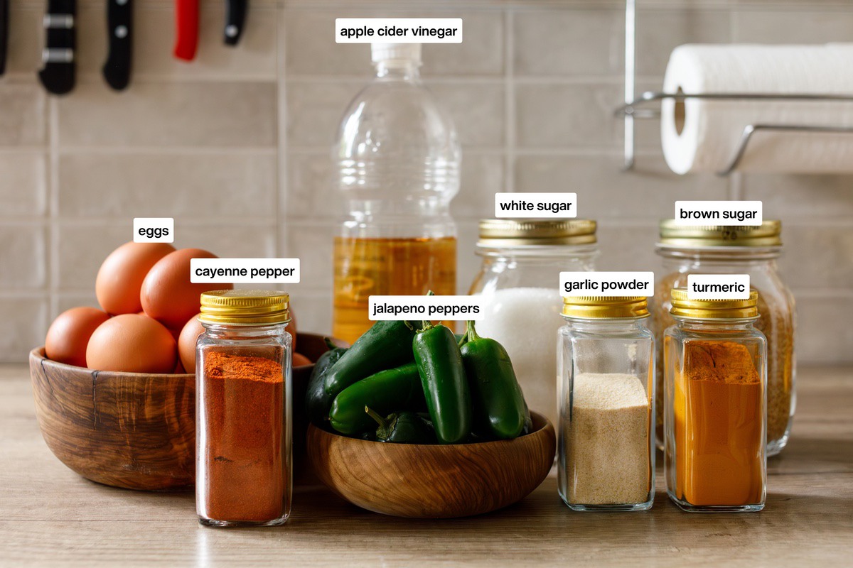Cowboy Candy Pickled Egg Ingredients