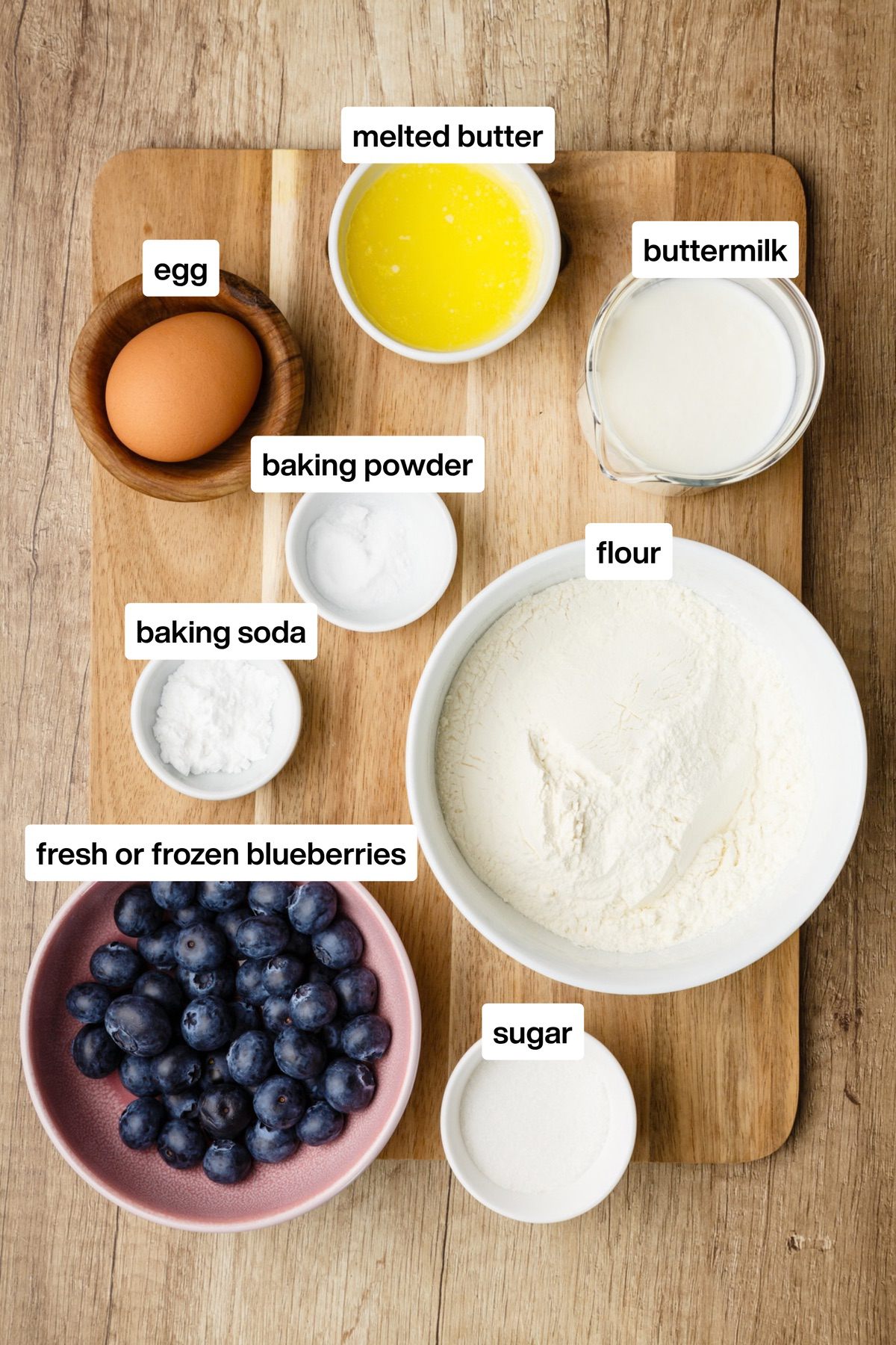 Blueberry Pancake Ingredients